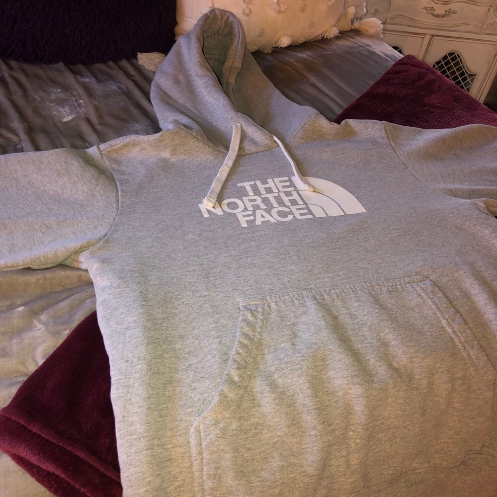 Light Grey North Face Hoodie